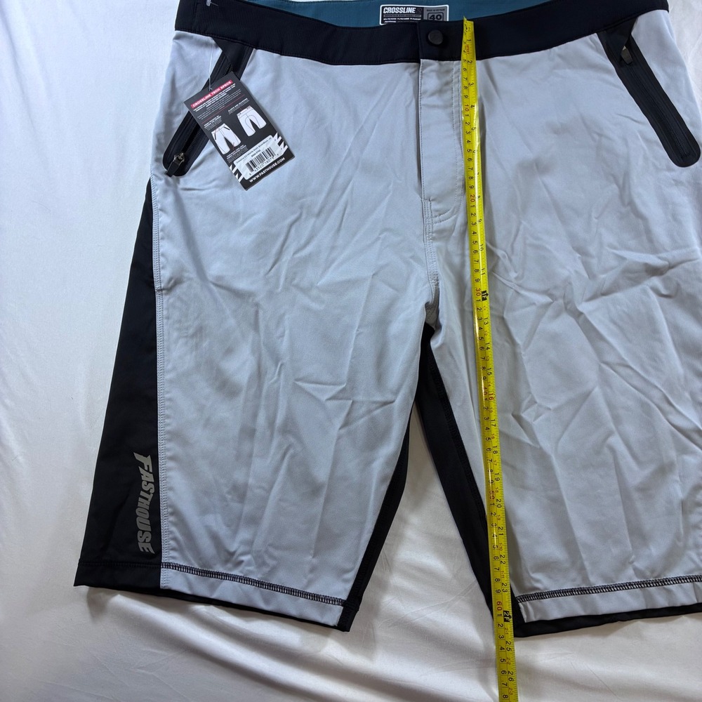 Fasthouse Crossline 2.0 Velocity Mountain Bike Shorts Silver Black 40 5404-3740 - Picture 3 of 5